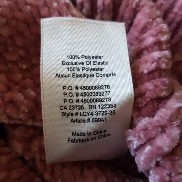Aritzia Wilfred Violetta Long Sleeve Chenille V-neck Sweater Rose Mauve Sz M - Picture 12 of 16